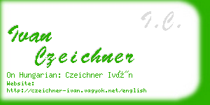 ivan czeichner business card